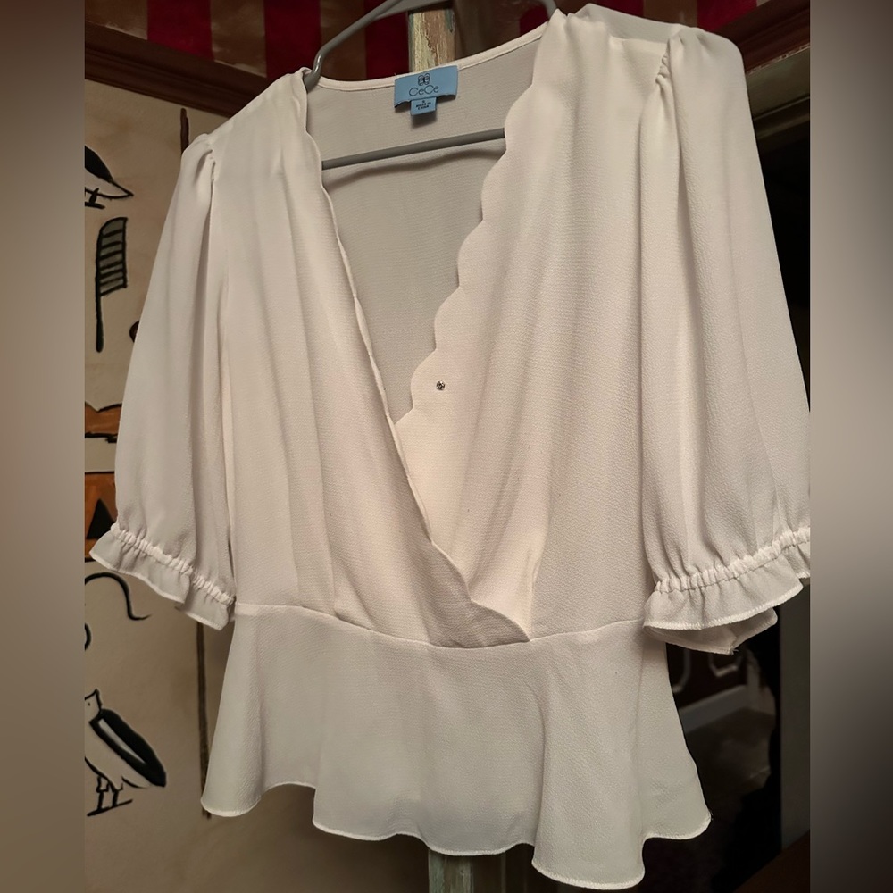 White top very feminine